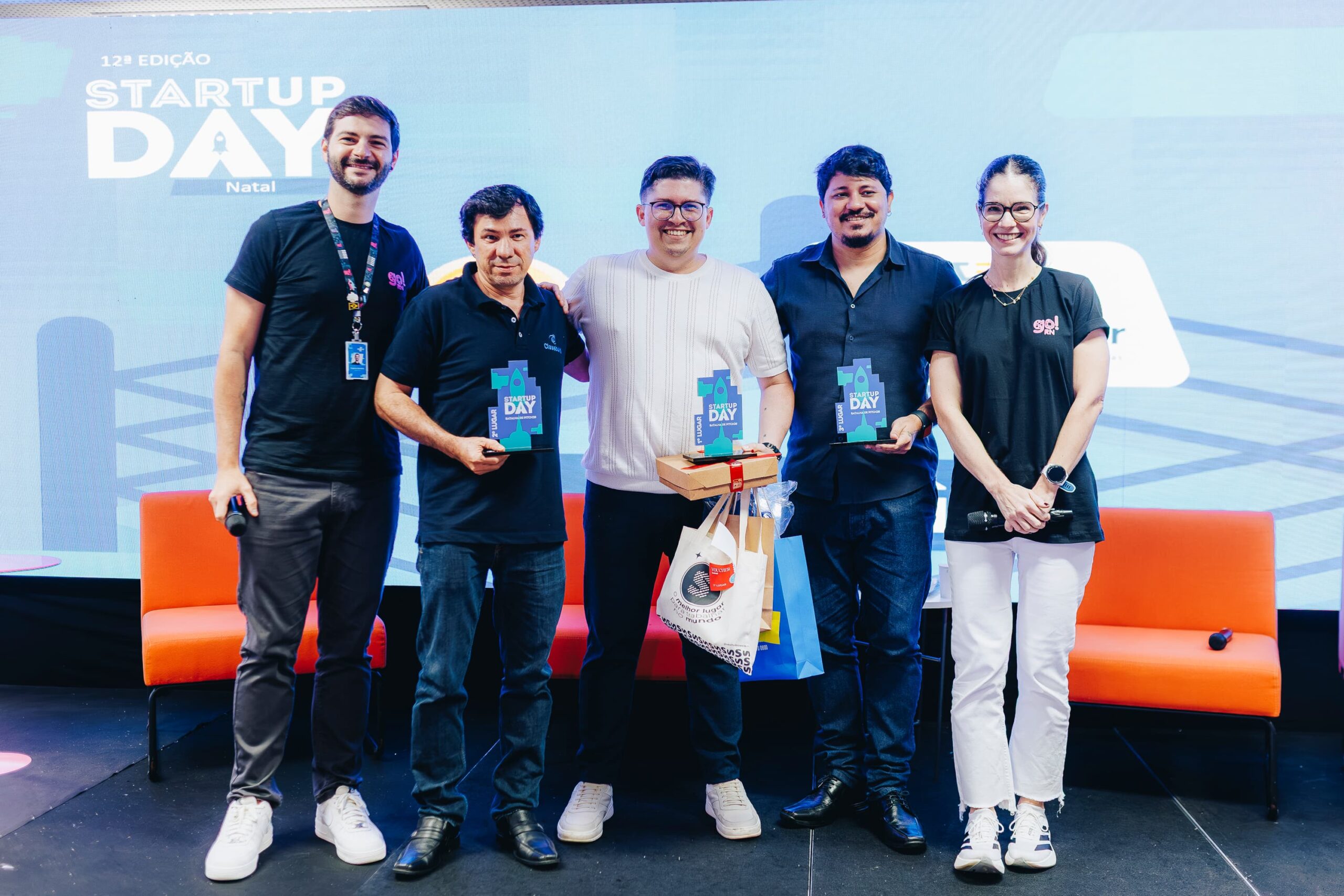 Apresentação do PraComprar, software de gestão de estoque, no Startup Day do Sebrae RN - @luanatayze Startup Day, Natal 2026